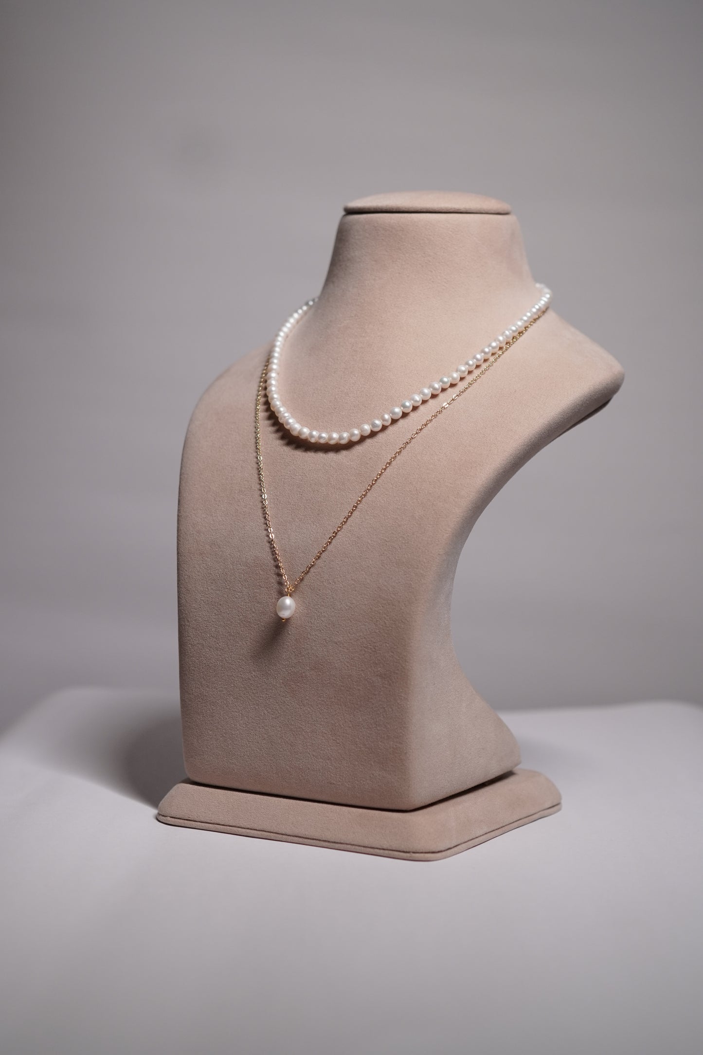 Double Layered Fresh Water Pearl Necklace