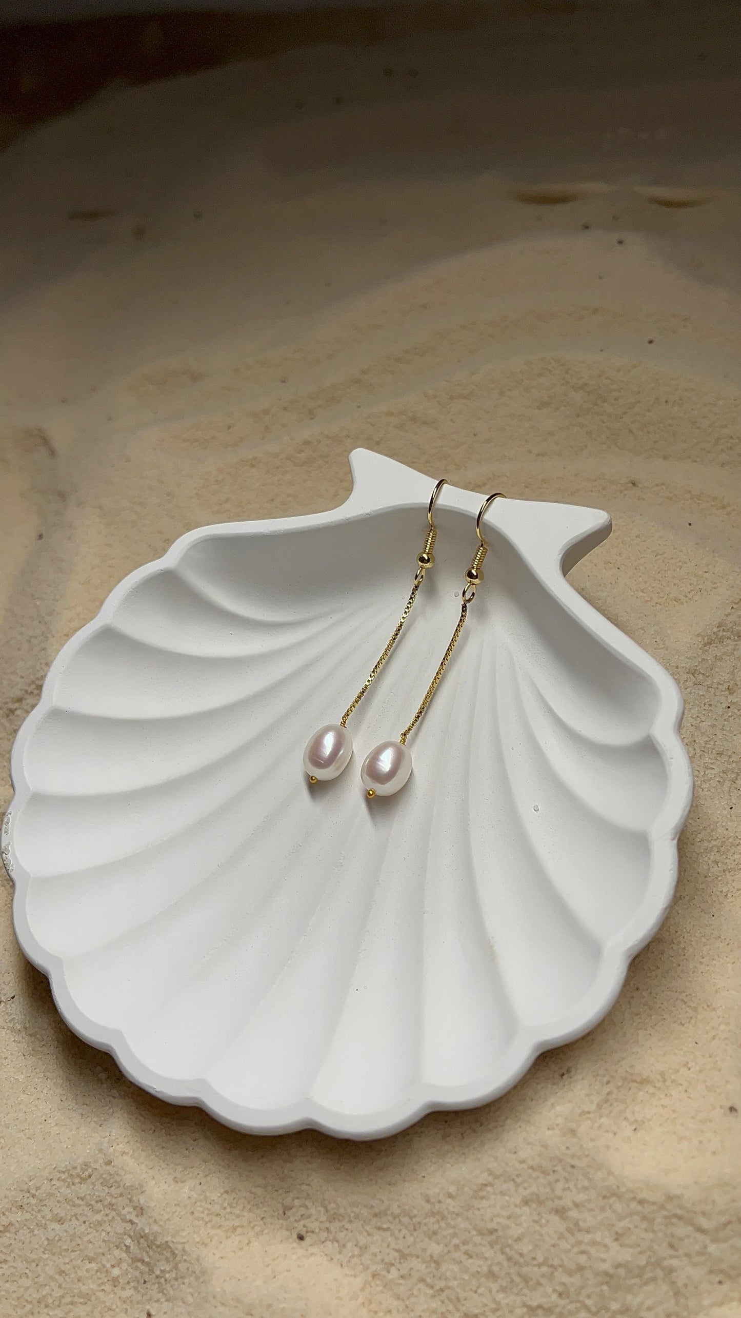Drop Fresh Water Pearl Earring