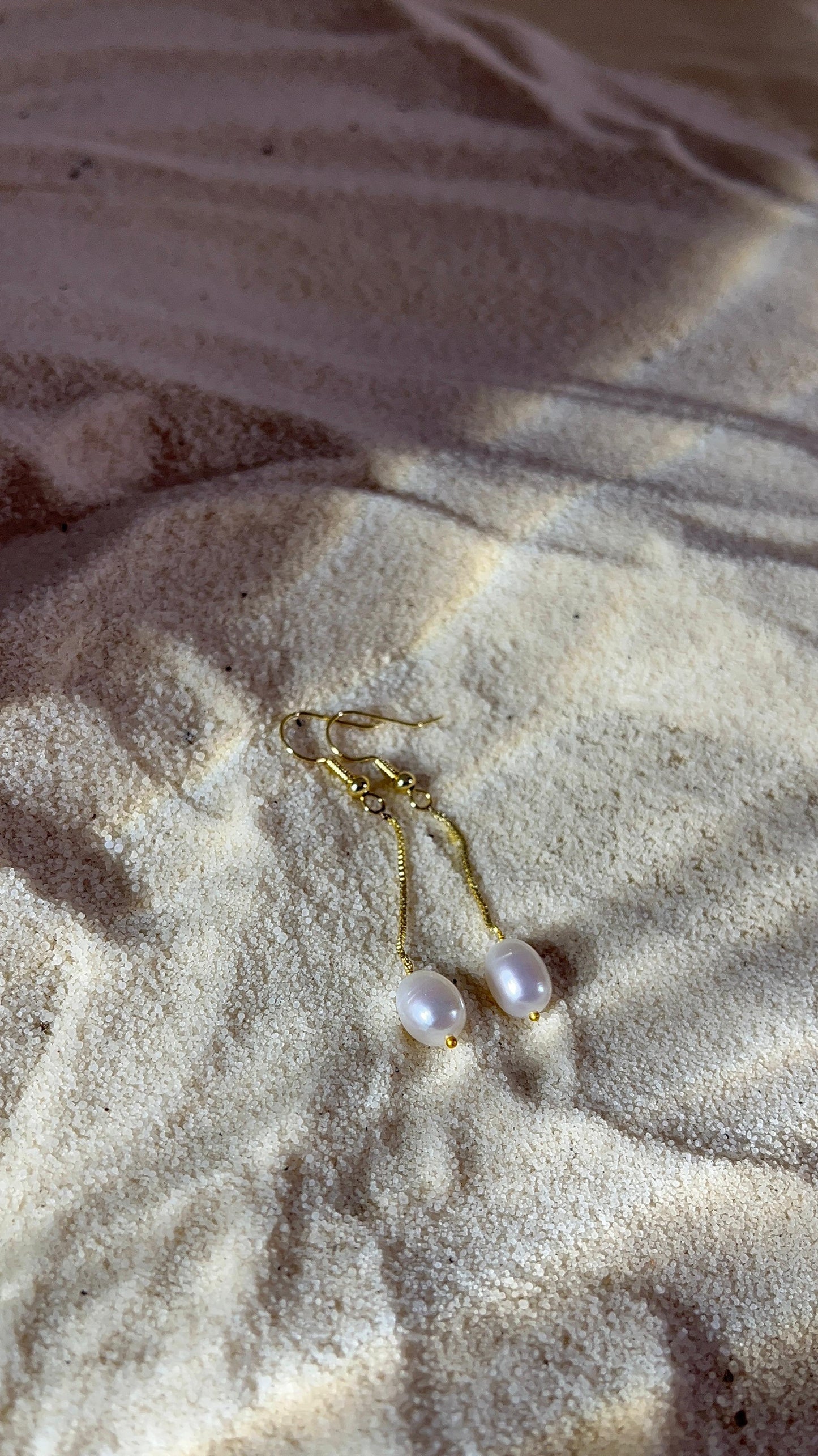 Drop Fresh Water Pearl Earring