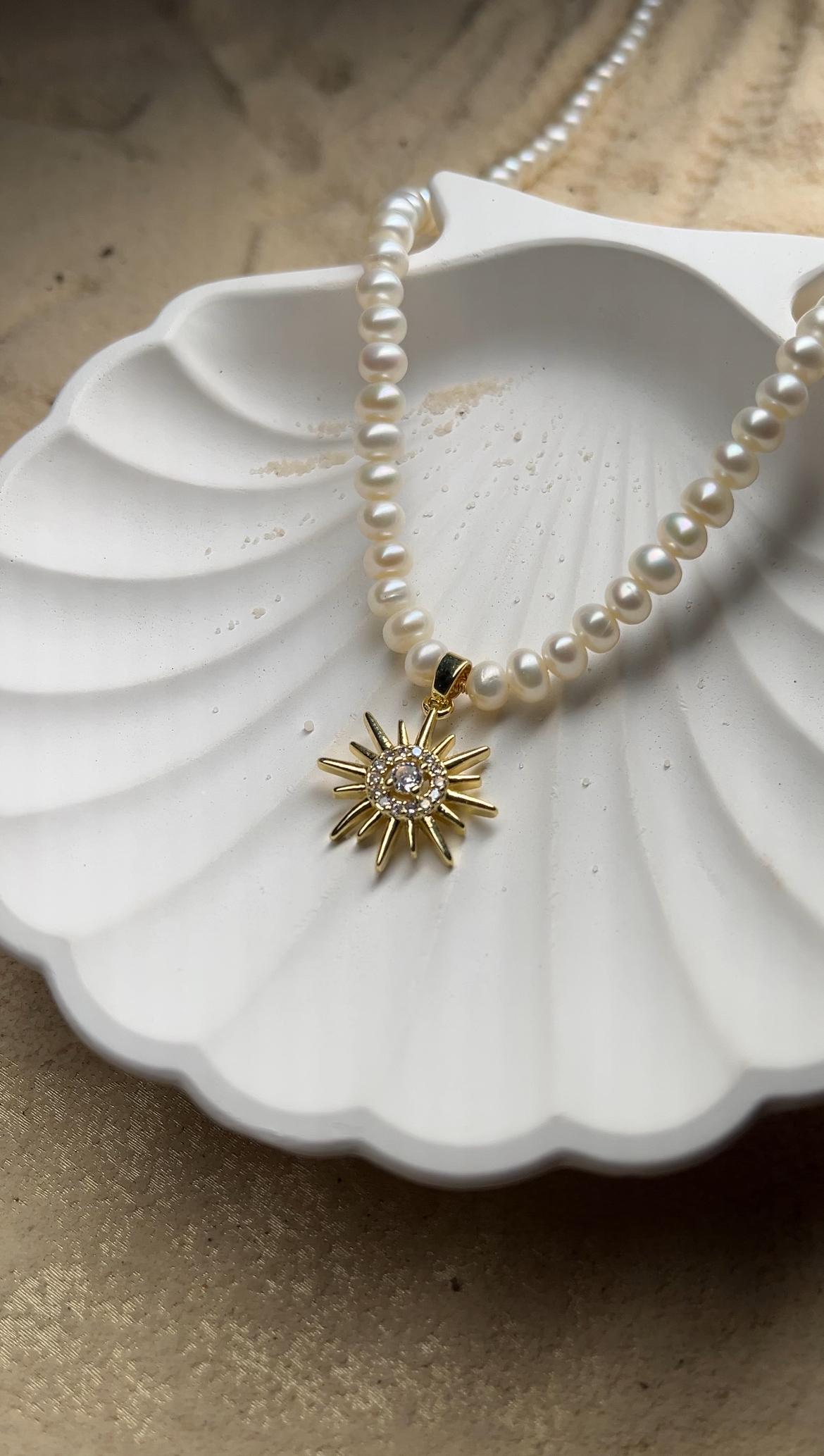 Solaire Fresh Water Pearl Necklace