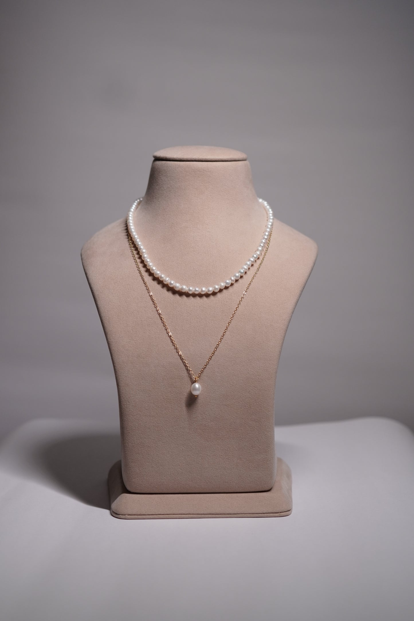 Double Layered Fresh Water Pearl Necklace