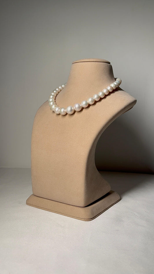 Round Freshwater Pearl Necklace (12-15mm)